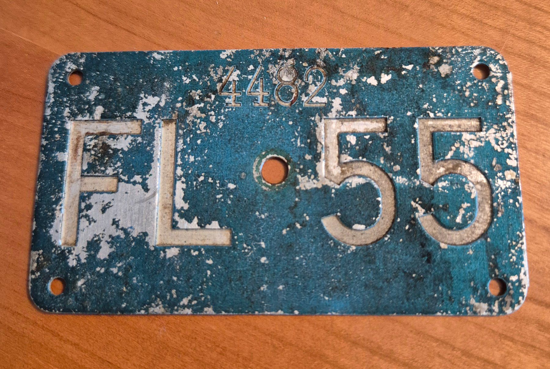 Insegne: Velonummer *** FL 1955 *** – Usato da Henggart venduto da Cbpl8s