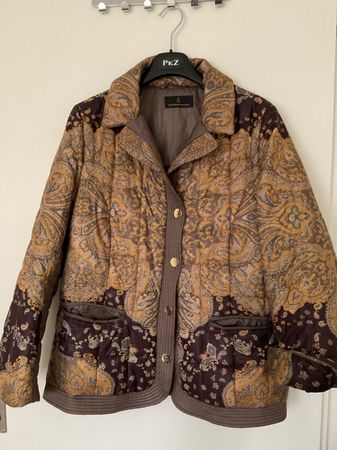 Alfredo Pauly Steppjacke Gr 42 Neuwertig Olive/braun/senfgel