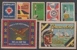 Etiquettes d'allumettes vintage - Rare!