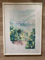 Aquarell Weinberge Lavaux
