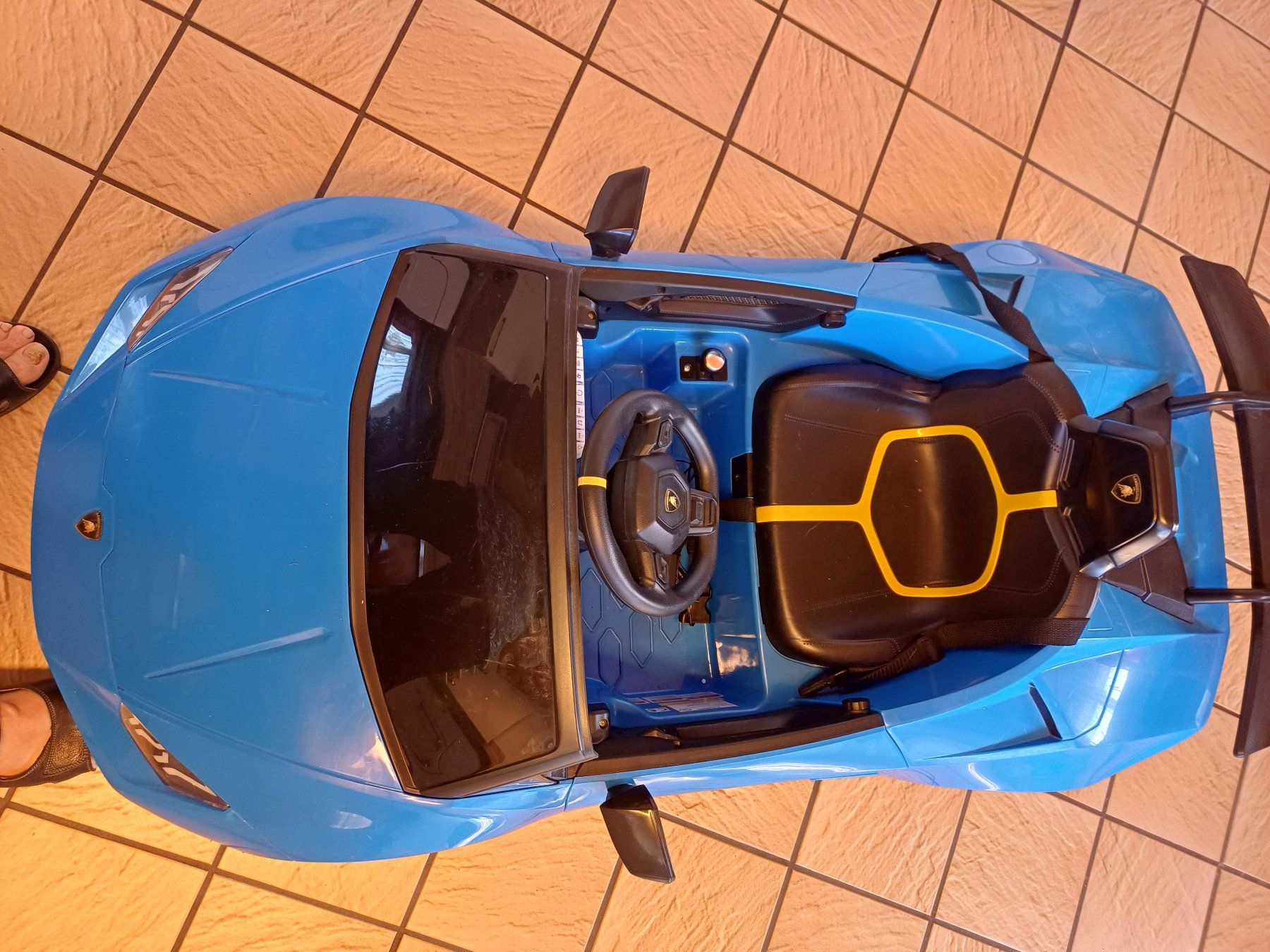 Fahrzeuge für Kinder: Elektroauto Kinder Lamborghini blau – Gebraucht aus Untersiggenthal von sch_k8s2