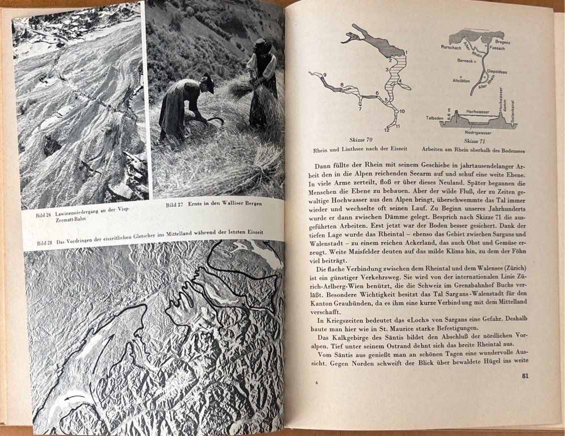Libri: Geographie der Schweiz 1958 – Usato da Sarnen venduto da Livres 9