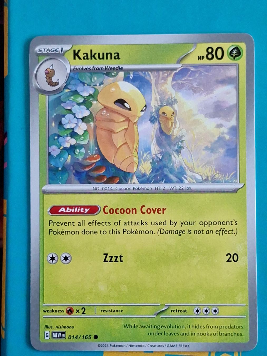 Pokémon Sammelbilder & Trading cards: Kakuna Kokuna - Pokemon Mew 151 – Gebraucht aus Altstätten SG von GGsGameshop