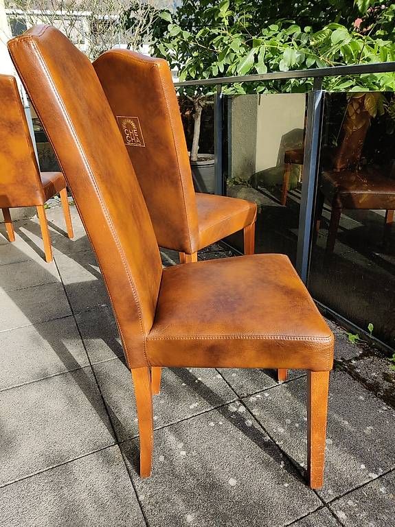 Stühle: 4 Lederstühle mit Design und Style – Gebraucht aus Balzers von legolas74 2