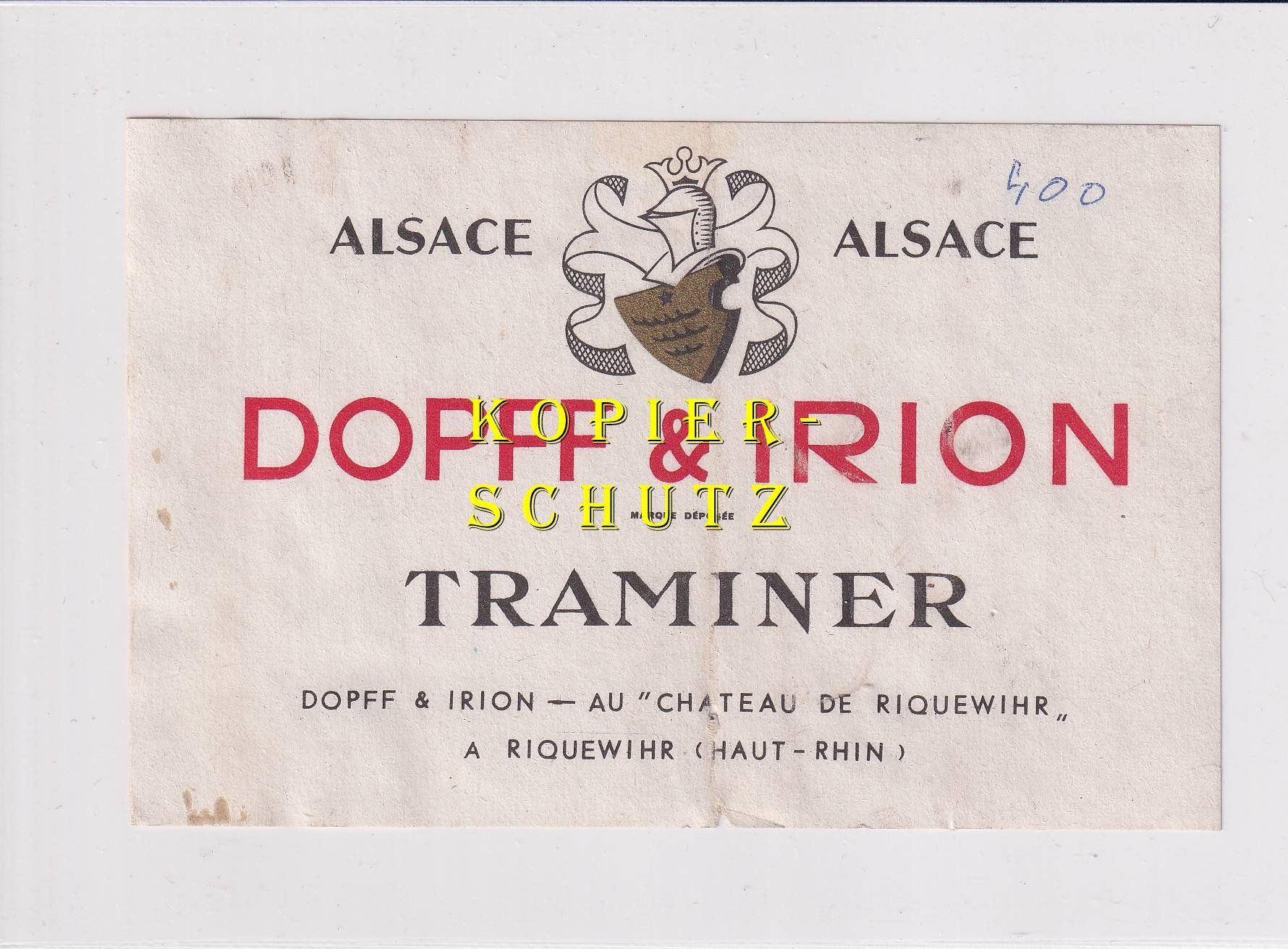 Papiere: Etikette - Traminer (Alsace) /bd – Gebraucht aus Hombrechtikon von Rudolf07