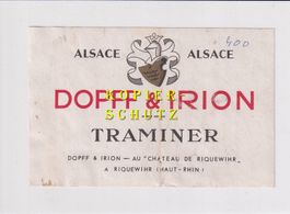 Etikette - Traminer (Alsace) /bd
