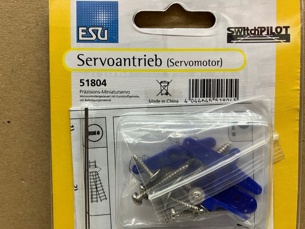 Esu Modelleisenbahnen: ESU 51804 Servoantrieb mit Kunststoffgetriebe – Neu (gemäss Beschreibung) aus Neuendorf von sitek071 1