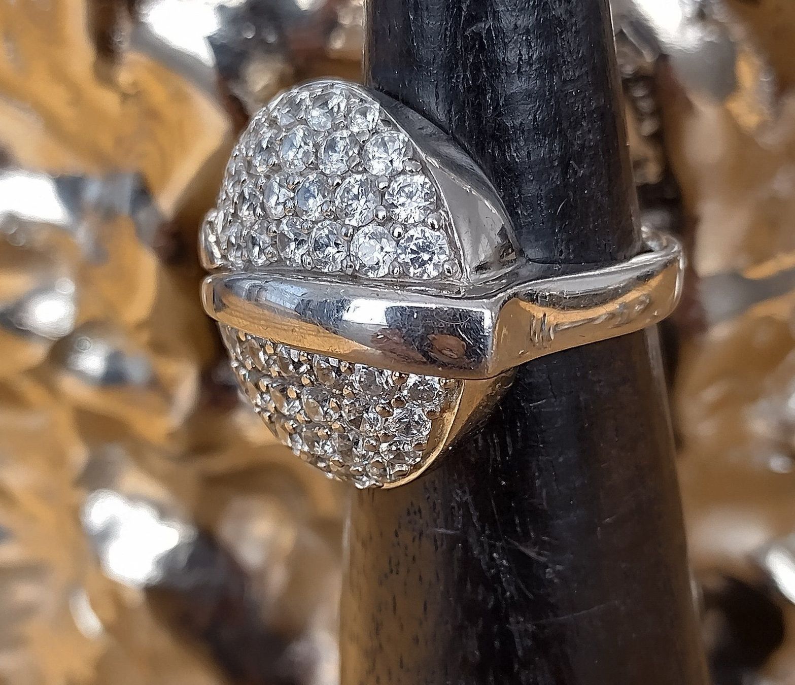 Ringe: GLITZER RING IN 925 SILBER – Gebraucht aus Romanshorn von BoutiqueA 5