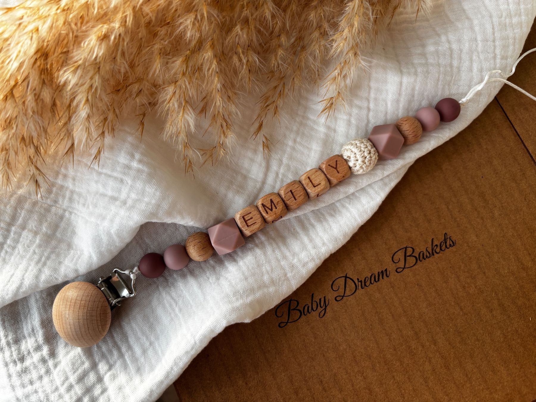 Succhiotti & catenelle porta ciuccio: Personalisierte Nuggikette – Nuovo e nell'imballaggio originale da Safnern venduto da ROEDGM 4