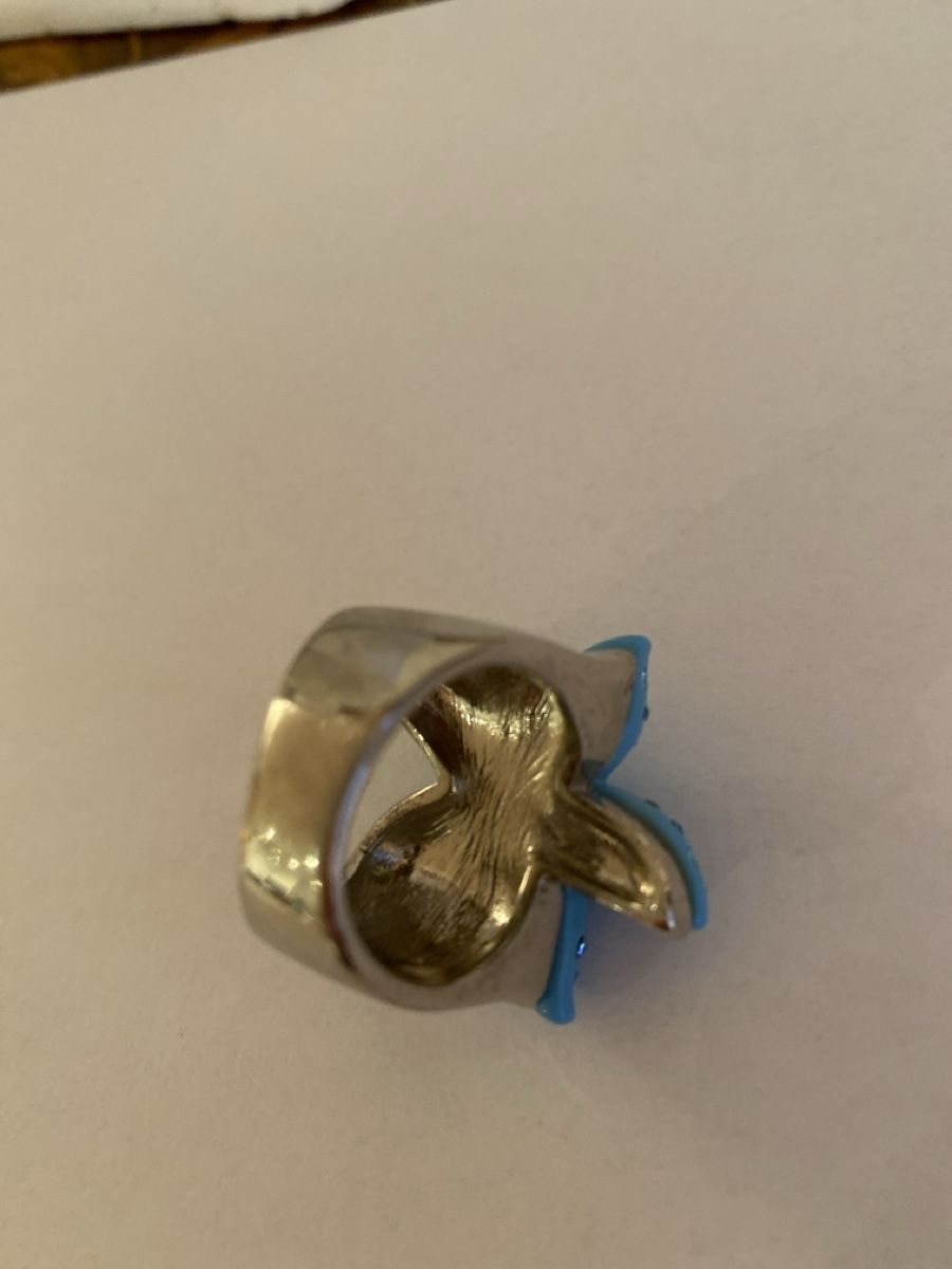 Anelli: Schicker Seestern Ring Gr. 62 Türkis Glitzer Sommer – Nuovo (secondo la descrizione) da Illnau venduto da Sniwi67 5
