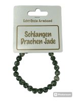 Echtstein Chakra Armband 8mm / Schlangen Drachen Jade