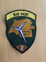 Aufnäher Bat expl 2 Militär Badge/Patch Abzeichen Schweiz