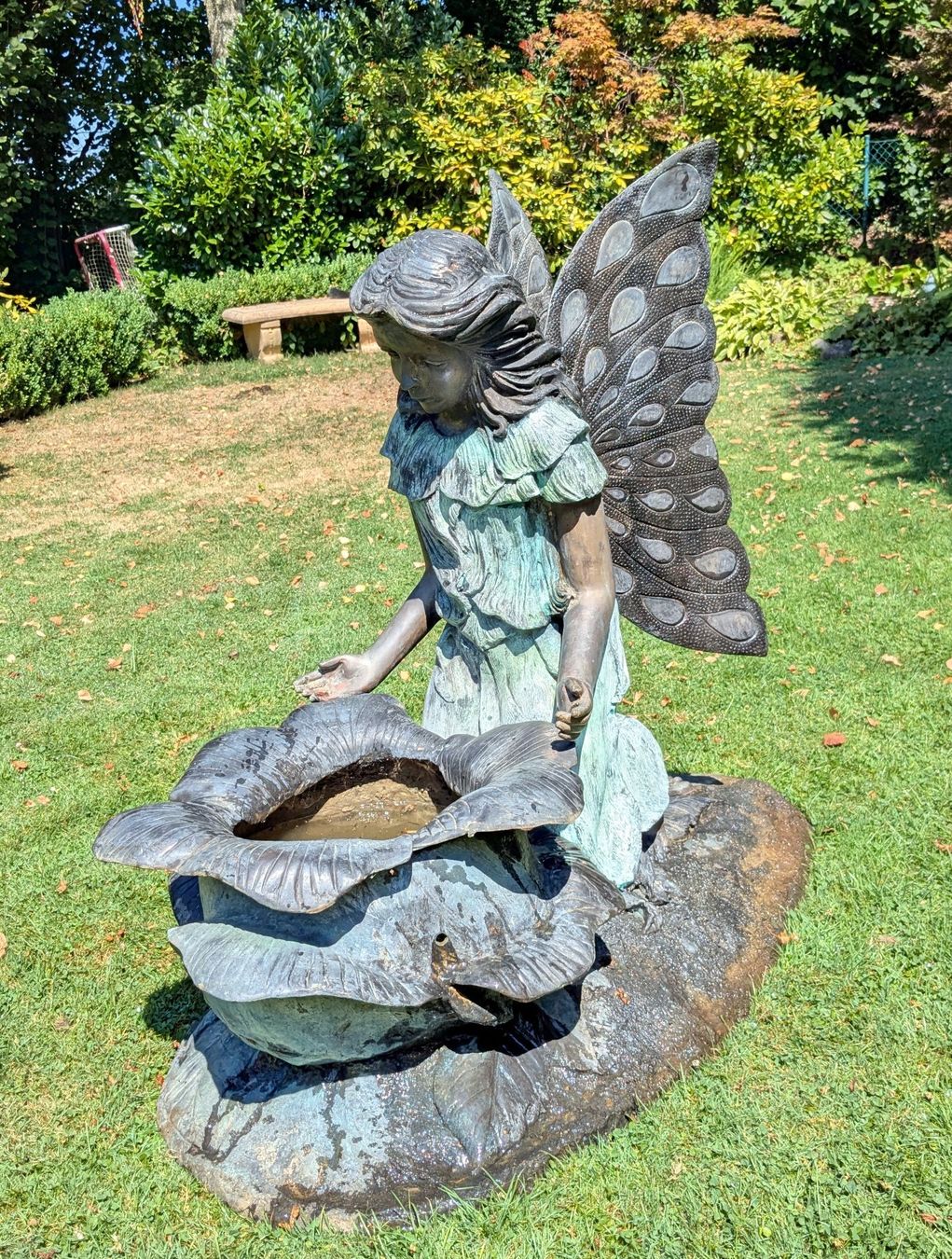 Stagni & Fontane ornamentali: Bronze Brunnen Engel Figur – Usato da Giffers venduto da agu25