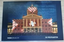 Postkarten-Set in Box - 50 Stück - Bundeshaus - Bundesplatz