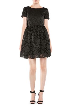 Maje black lace mini dress size M