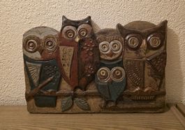 Relief Eulen Wandbild Rheinfeldner Künstler Rheinfelden