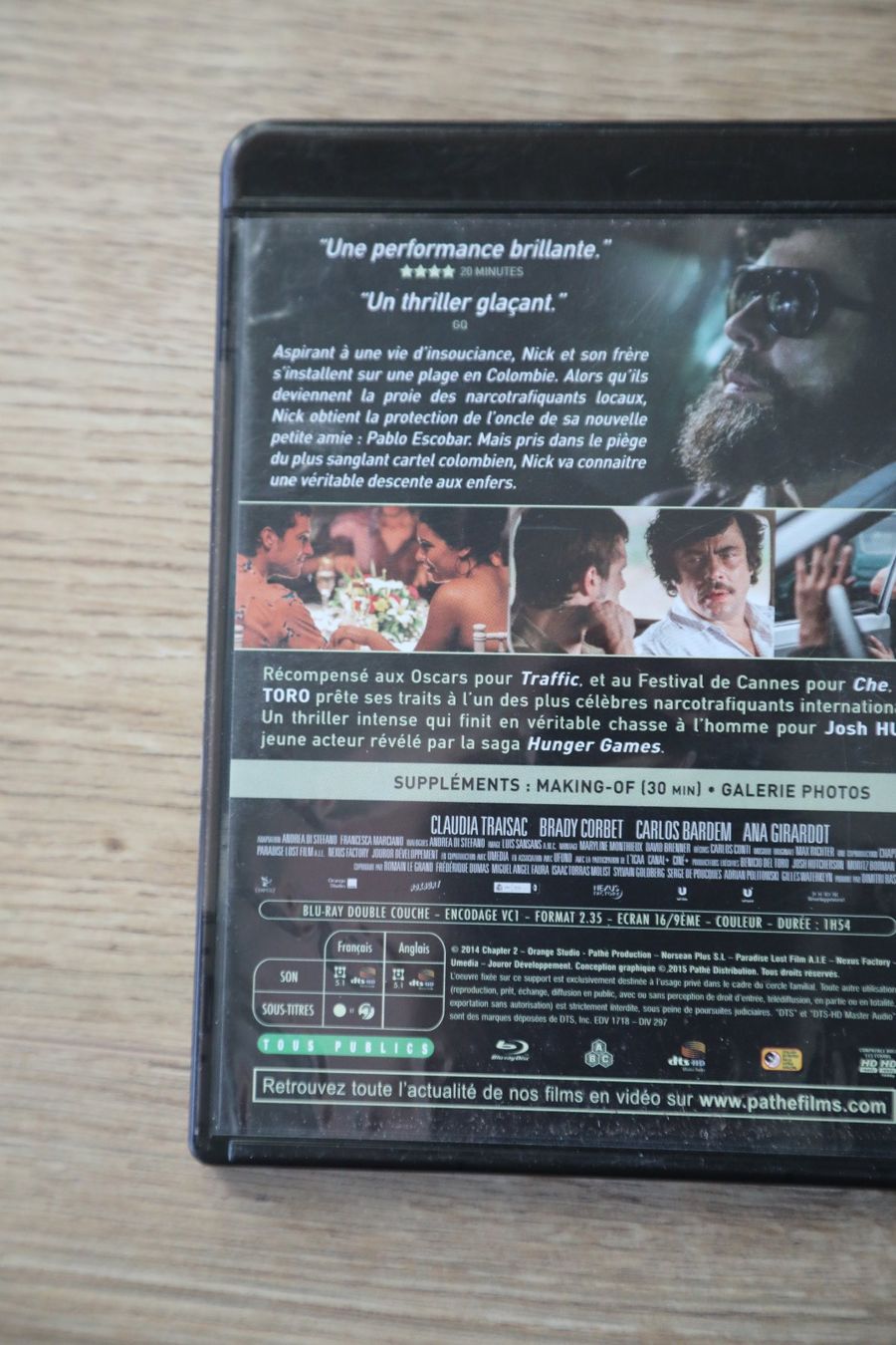 Tutti i DVDs: Blu-ray    ESCOBAR Paradise Lost   Français Anglais – Usato da Porrentruy venduto da tupatup 1