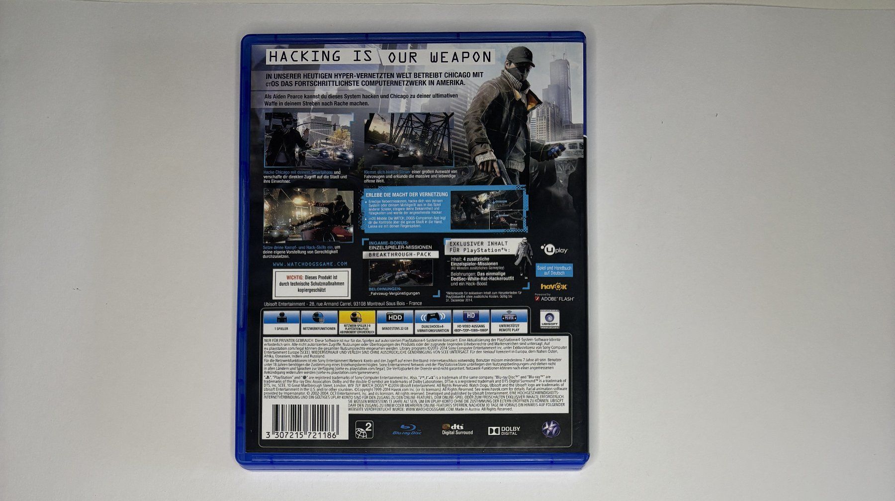 Giochi: PS4 - Watch Dogs – Usato da Allschwil venduto da Bullach 2