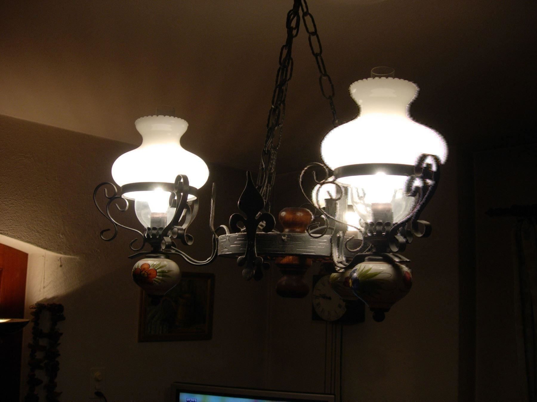 Lampen: Kronleuchter-Lüster-3 flammig – Gebraucht aus Basel von Grbina64 4