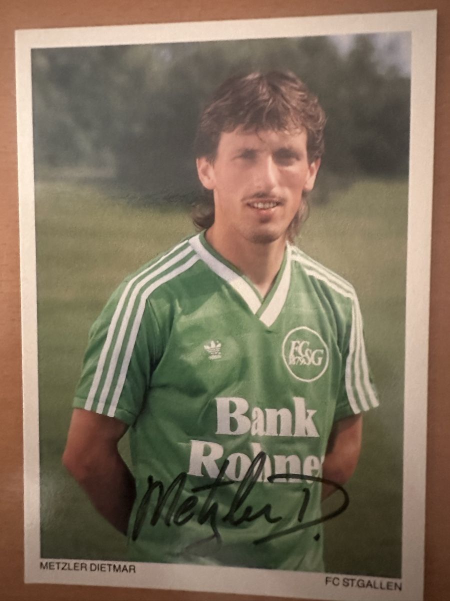 Autografi: Dietmar Metzler FCSG – Usato da Wettingen venduto da Phibras