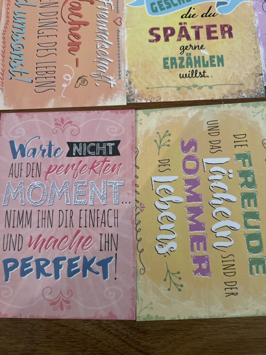 Cartes postales: 17 Postkarten mit Sprüchen NEU – Neuf (Voir description) à Uznach par Apuutze 5