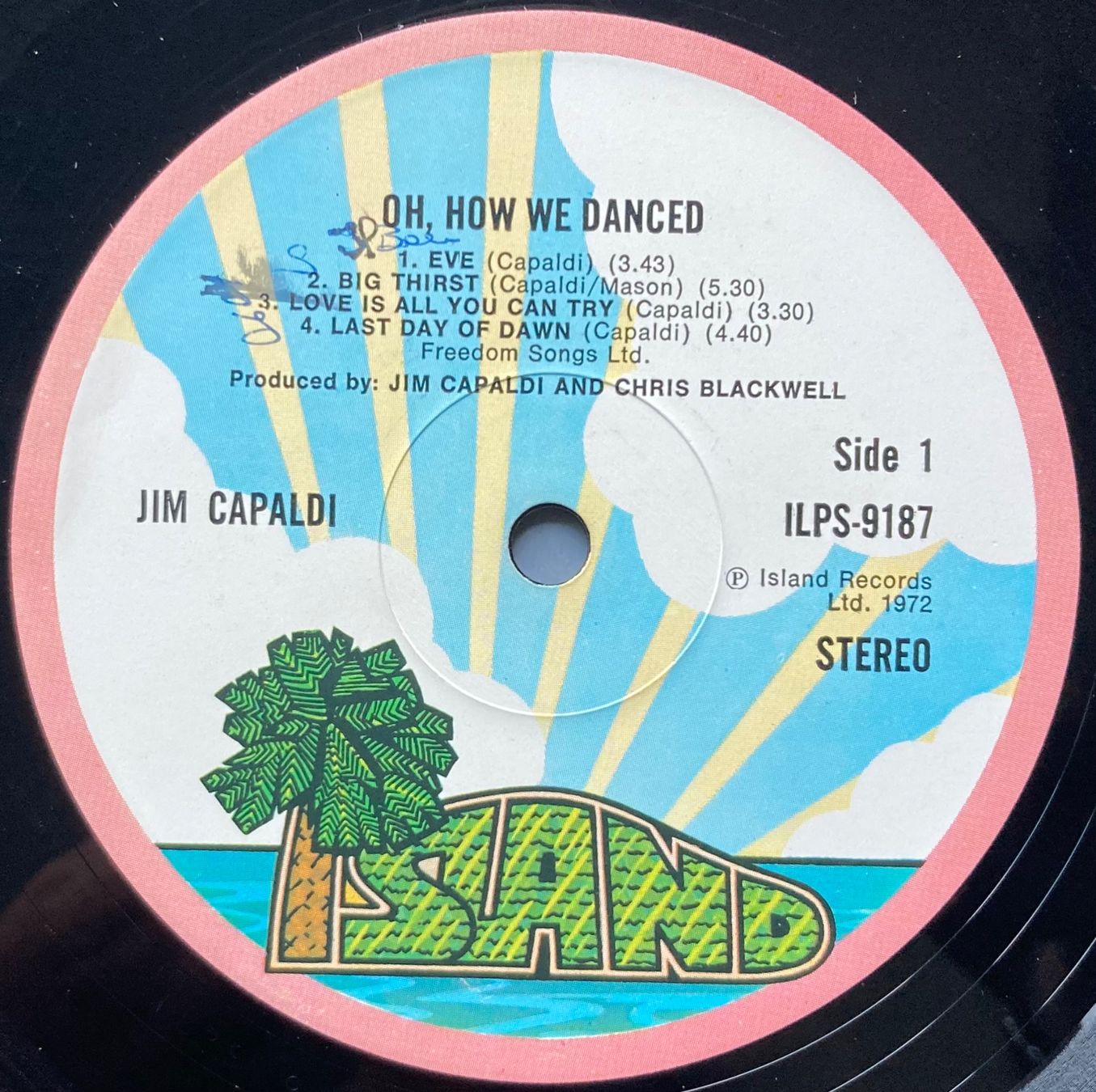 Schallplatten: JIM CAPALDI - OH HOW WE DANCED – Gebraucht aus Poliez-Pittet von Newtown-Records 3