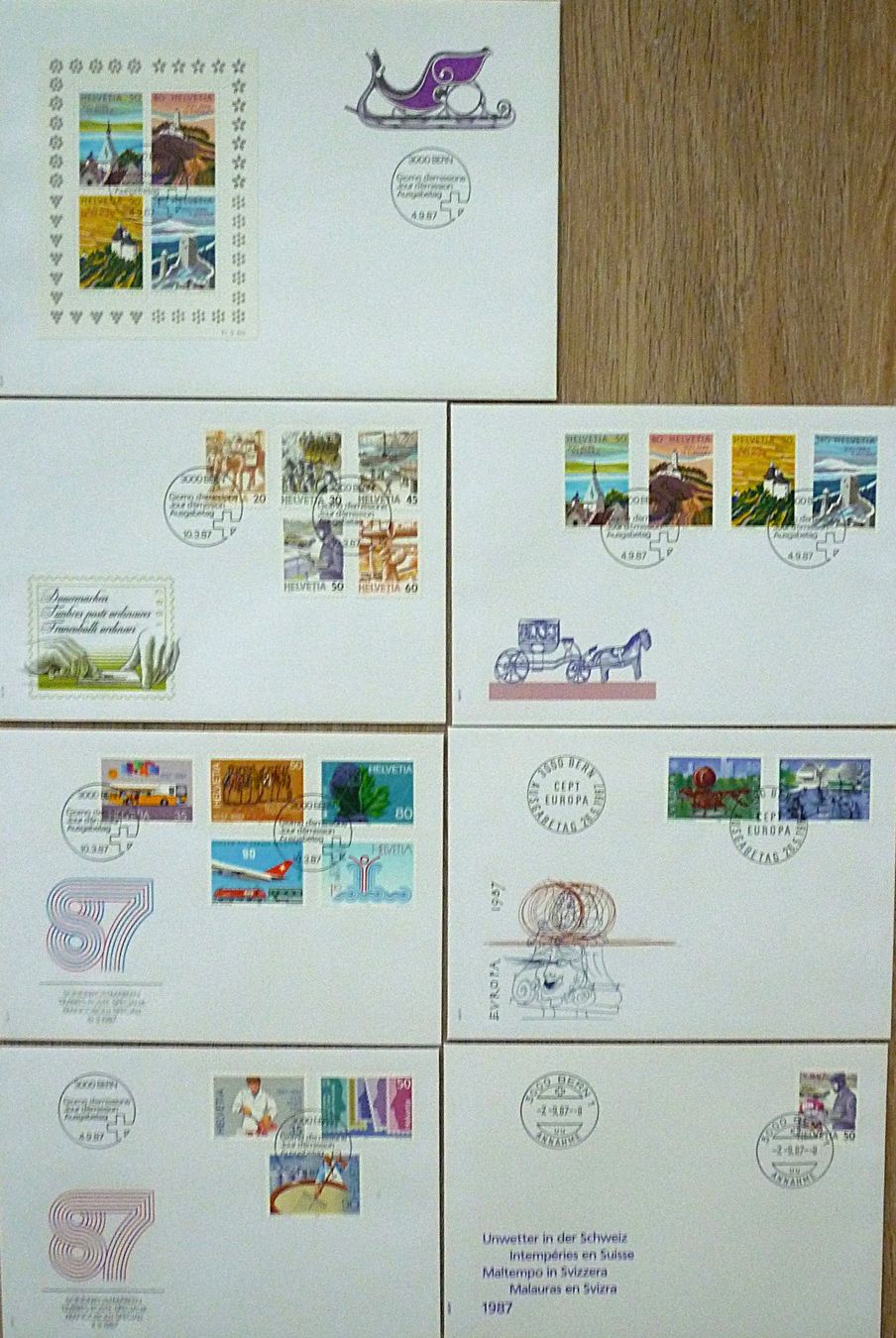 Tutti i francobolli: Über 100 FDC mit Sonder- und Dauermarken 1981-1996 – Nuovo (secondo la descrizione) da Frauenfeld venduto da ottoleo 4