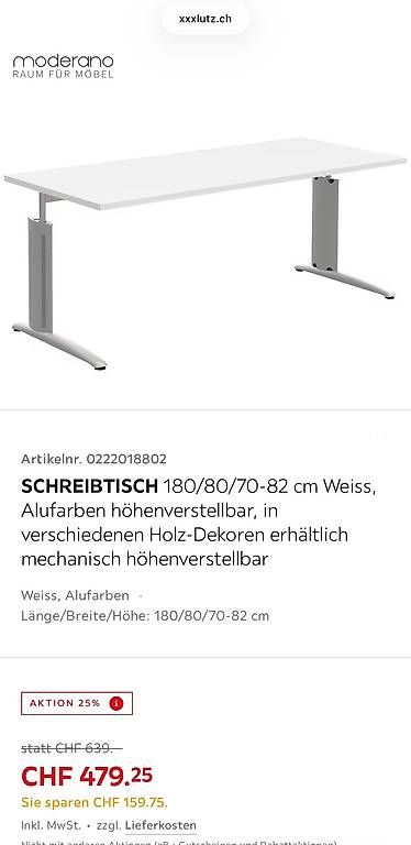 Bureaux: Schreibtisch Moderano – D'occasion à Zweidlen par jasko_ 4