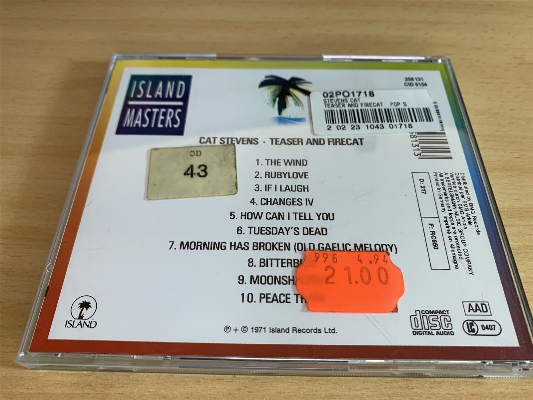 CD: Cat Stevens – Teaser And The Firecat – Usato da Rikon im Tösstal venduto da Alpenmutz 1