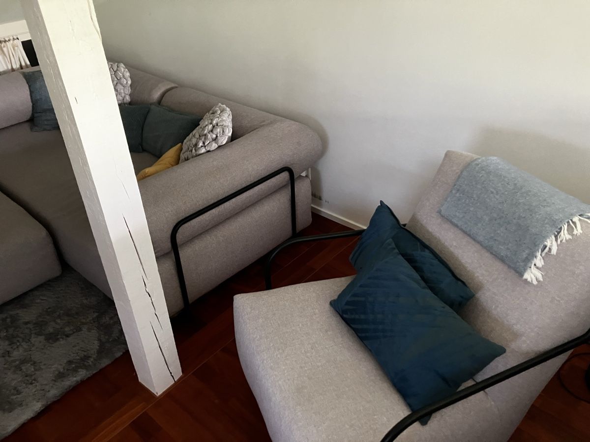 Pfister Sofas: Sofa-Element mit Schaukel-Stuhl, hellgrau, guter Zustand – Gebraucht aus Niederhasli von Jolaos 2