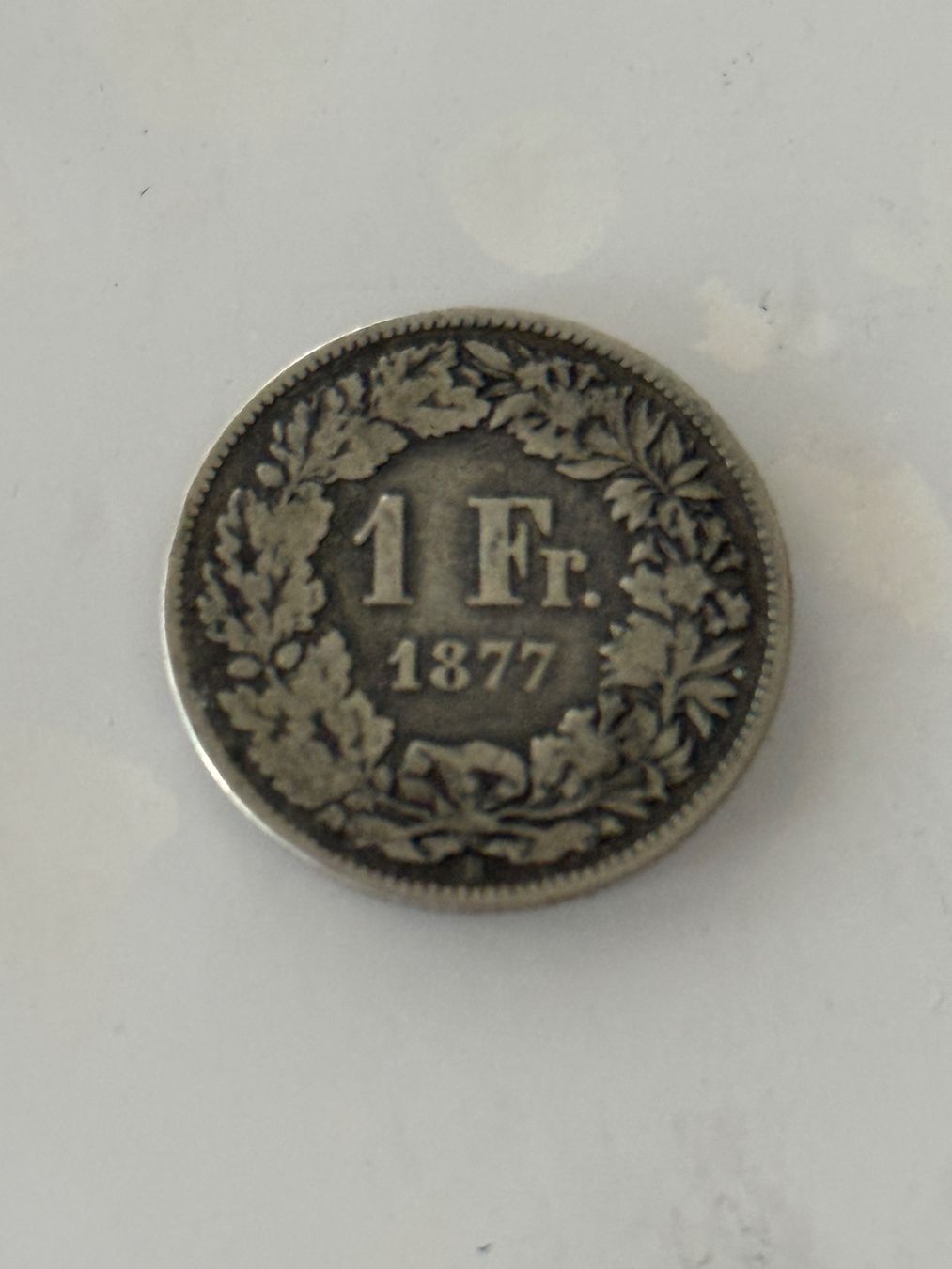 Tutti le monete: 1 Franken 1877  Rar – Usato da Wallisellen venduto da SWISS_SILVER1