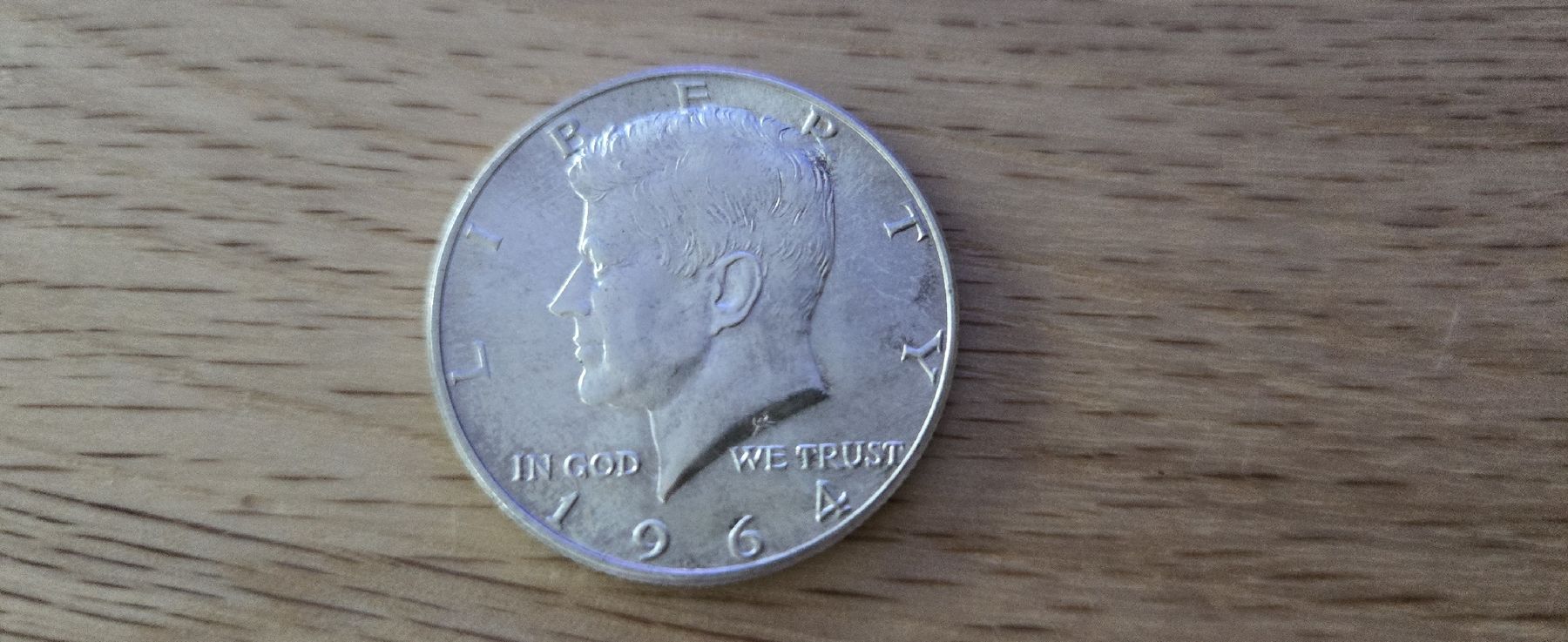 Alle Münzen: half Dollar silver, 1964, Kennedy – Gebraucht aus Rechthalten von magnolia66