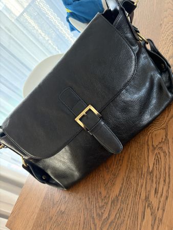 Schwarze Ledertasche, top Zustand