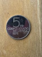 Schweizer Gedenkmünze 5 Franken Henry Dunant 1978