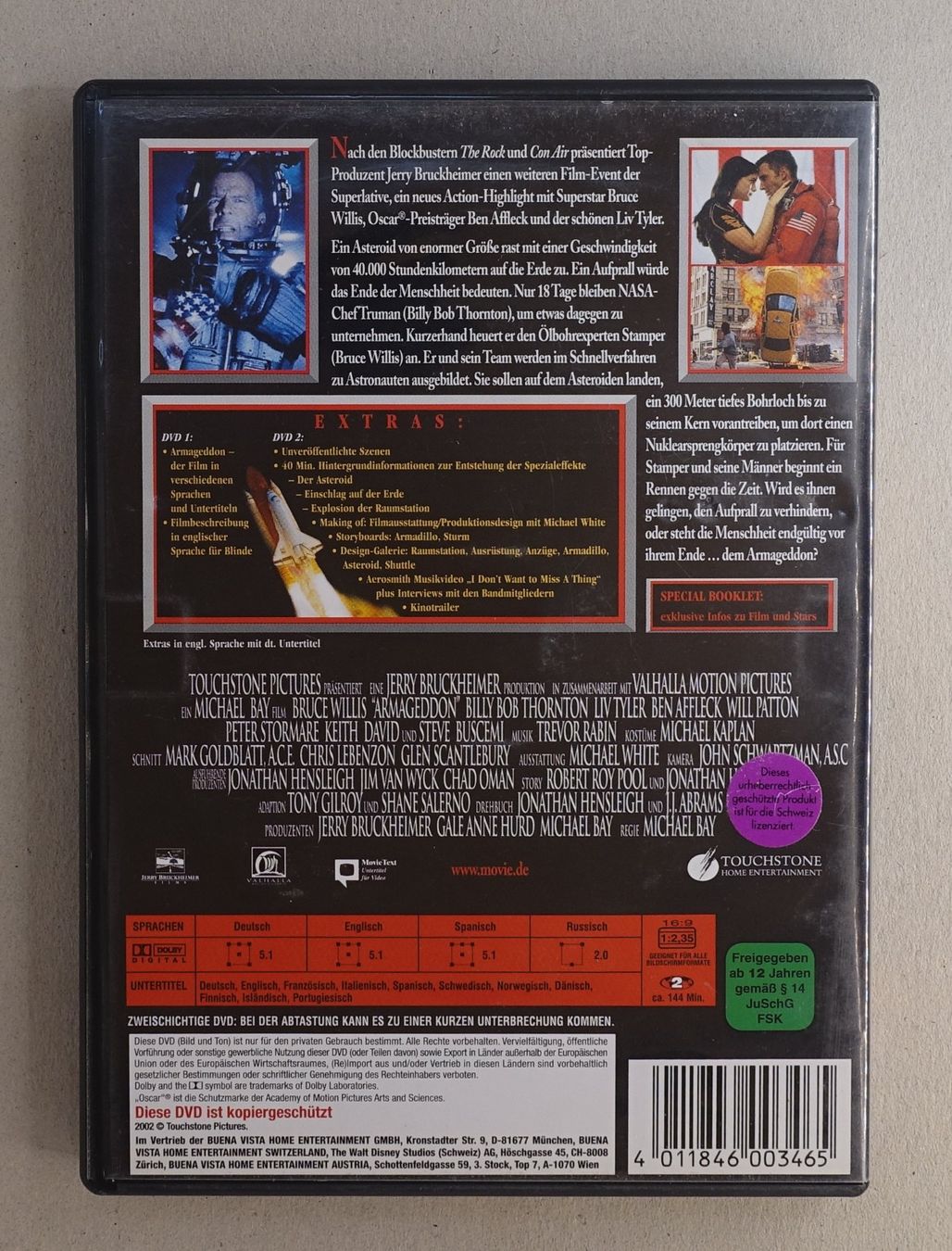 Alle DVDs: Armageddon - Das jüngste Gericht [Special Edition] – Gebraucht aus Sessa von fraenklishop 1