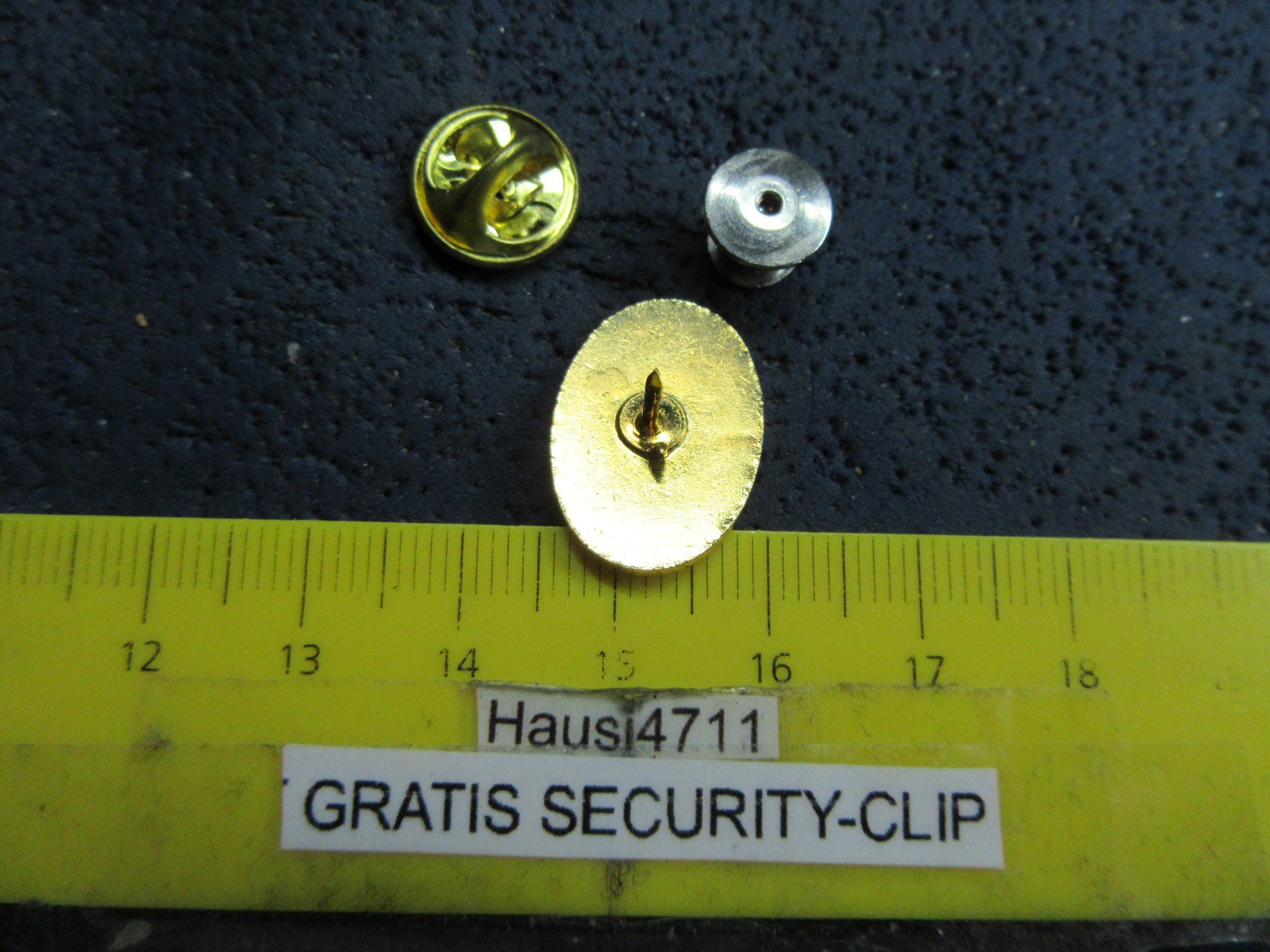 Audi Plaketten & Abzeichen: AUDI AUTO LOGO ENAMEL PIN MIT SECURITY-CLIP – Gebraucht aus Ettingen von Hausi4711 2