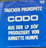 Vinyl-Single Tauchen Prokopetz - Codo (düse im Sauseschritt)