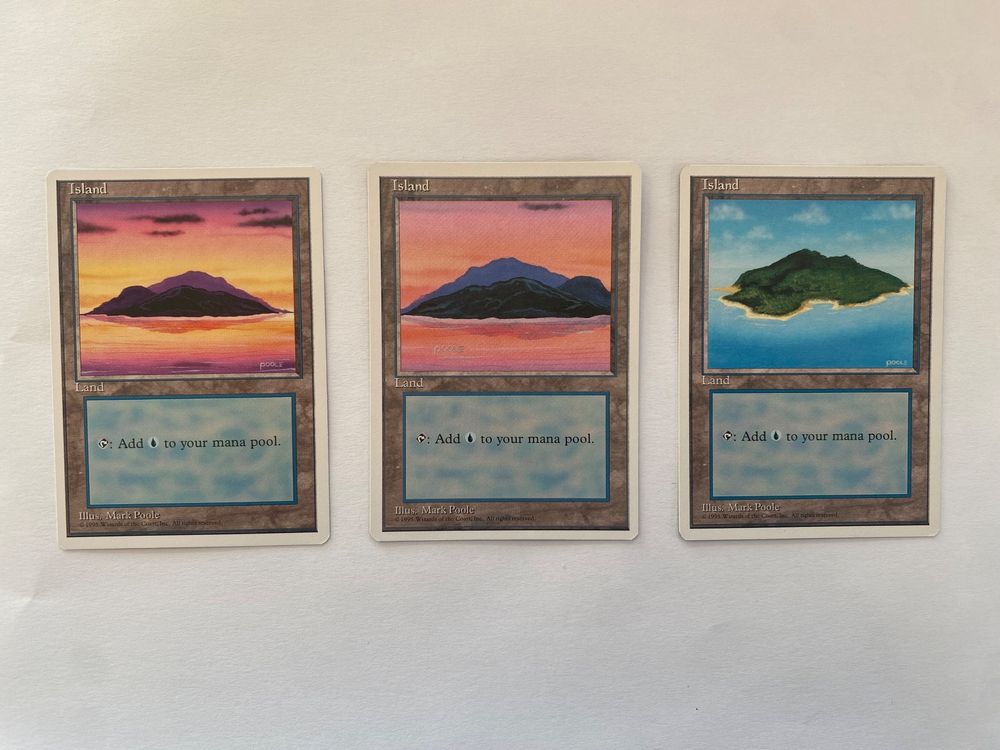 4th Edition - Full Set Basic Lands (15) (Gebraucht) in Bonstetten für ...