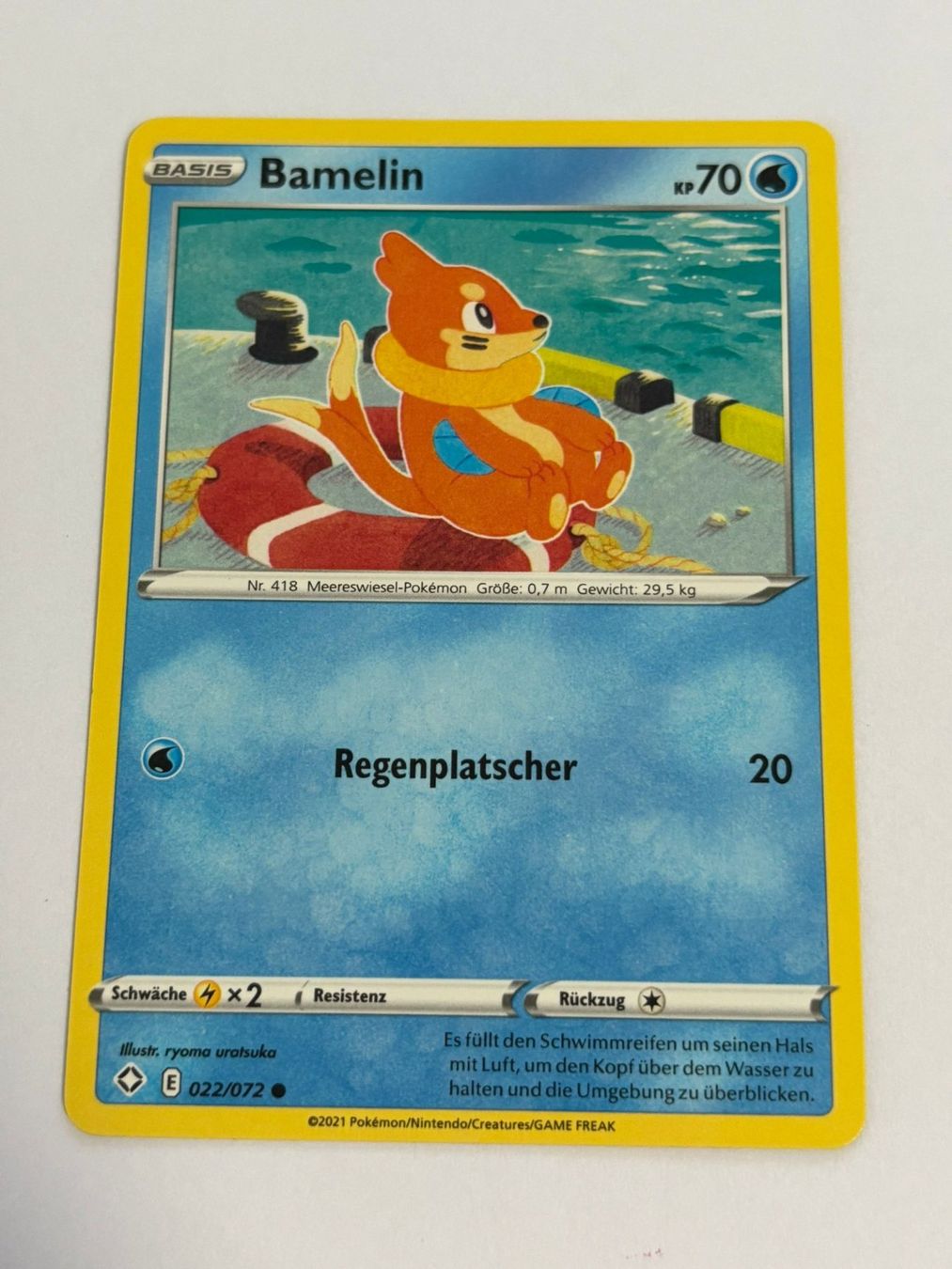 Pokémon Sammelbilder & Trading cards: Pokemon-Karte Bamelin 022/072 – Gebraucht aus Herisau von Seyashop1
