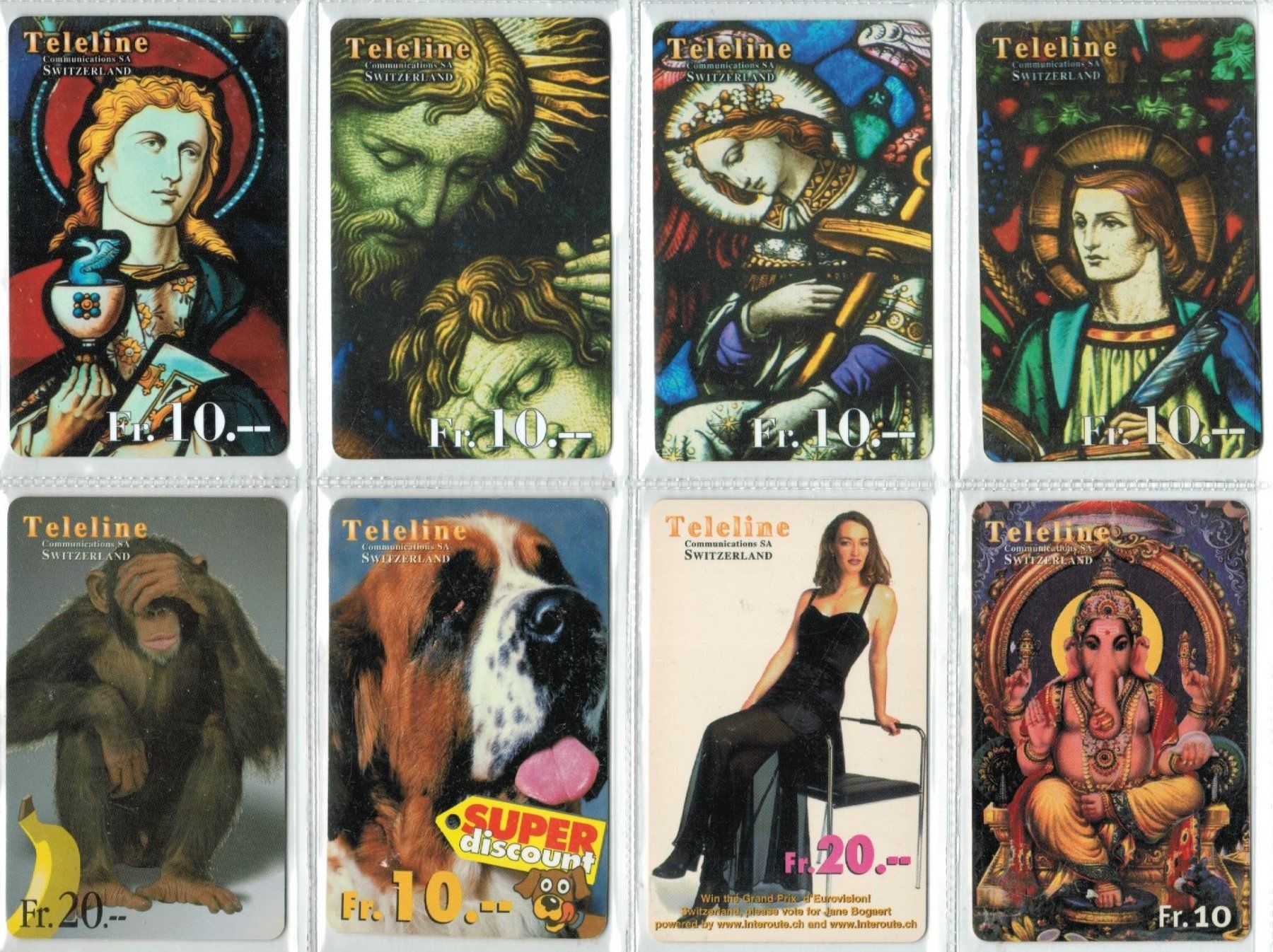 Cartes de téléphone: 8 Teleline Telefonkarten – D'occasion à Zürich par Tolima194