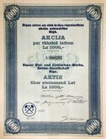 Rigaer Blei- und Zinkfarben-Werke AG, Riga - 1925