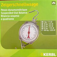 NEUE Kerbl Zeigerschnellwaage 100kg