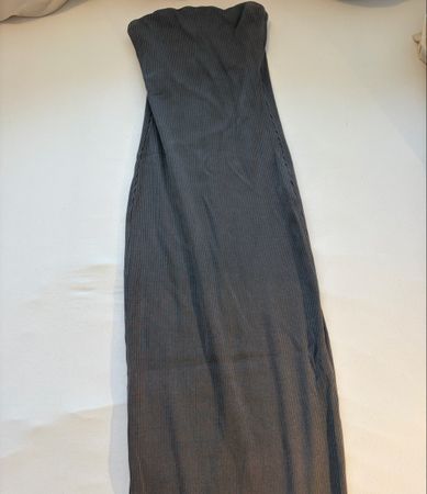 Robe bustier Bershka grise 