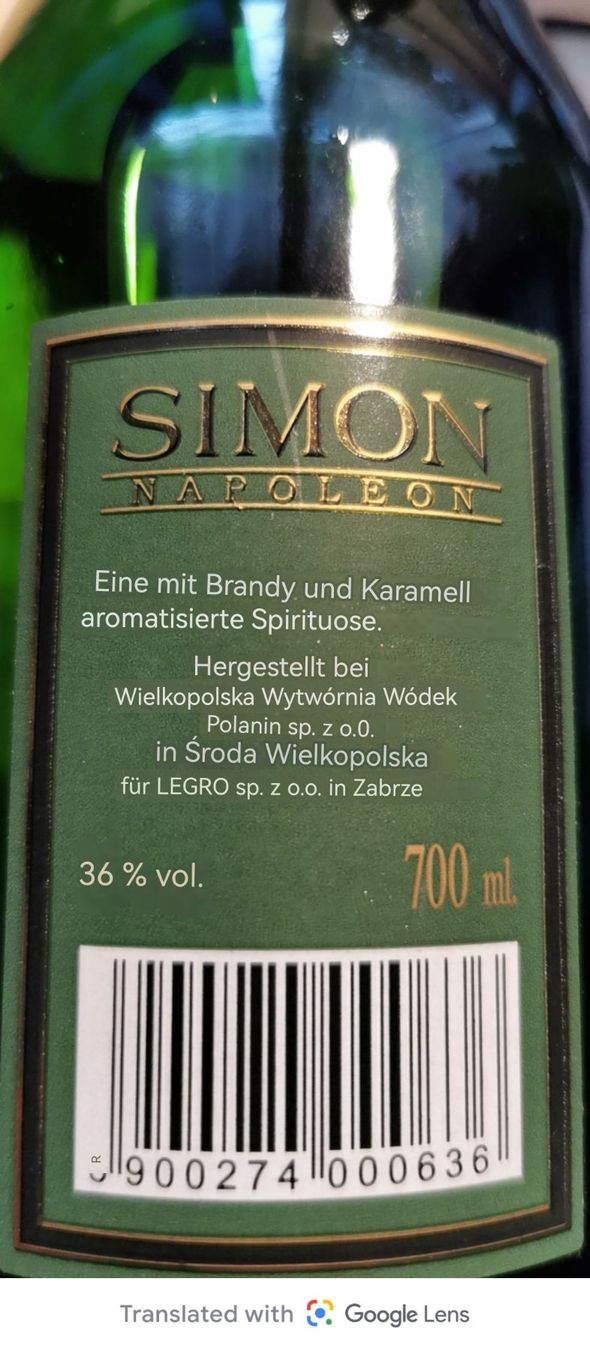 Spiritueux: Brandy aus Polen – Neuf (Voir description) à Aadorf par Chnorli-Furz 2