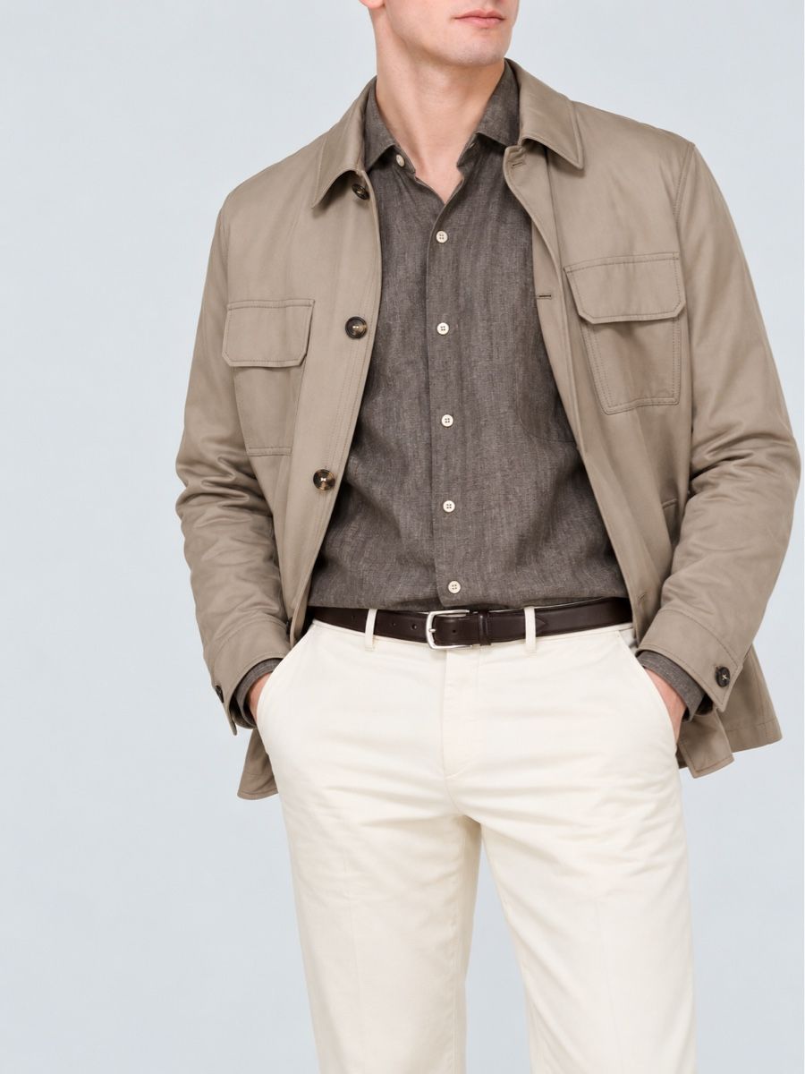 Loro Piana Camicie: Loro Piana André Men's Linen Button Down Shirt Hemd – Usato da Münchenstein venduto da B771 1