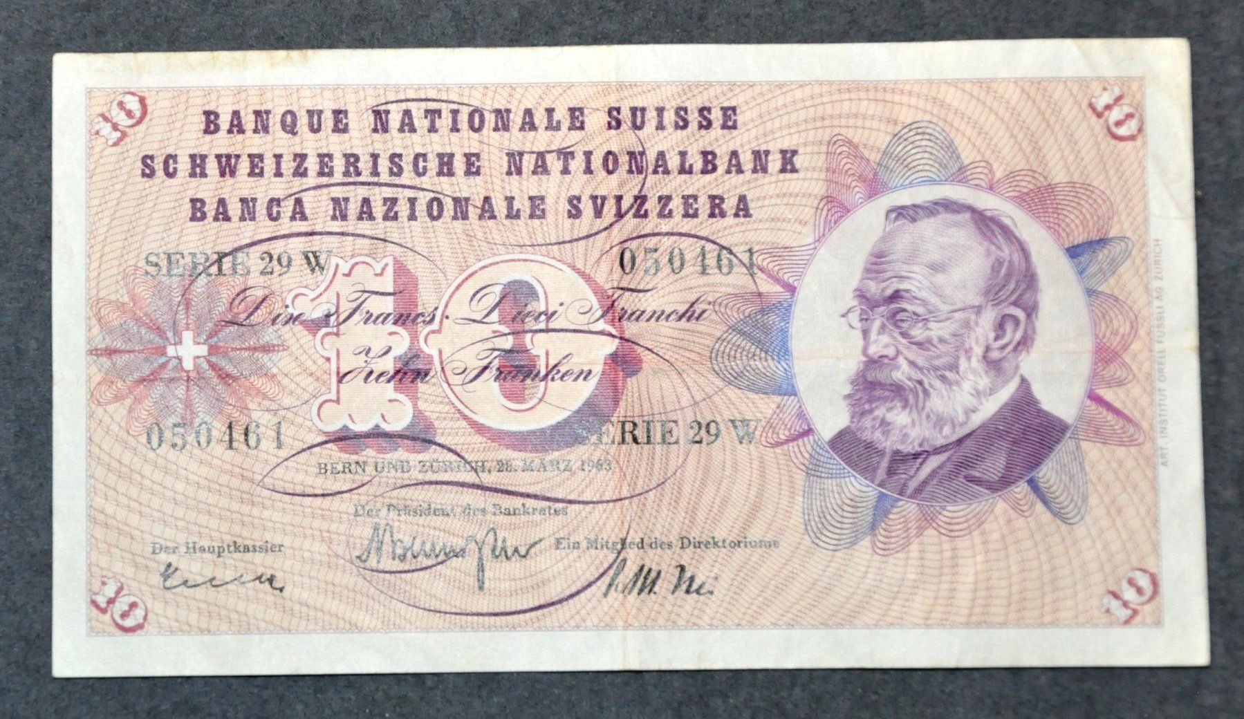 Banconote: 10 Franken Banknoten – Usato da Andwil TG venduto da Wanton25 4