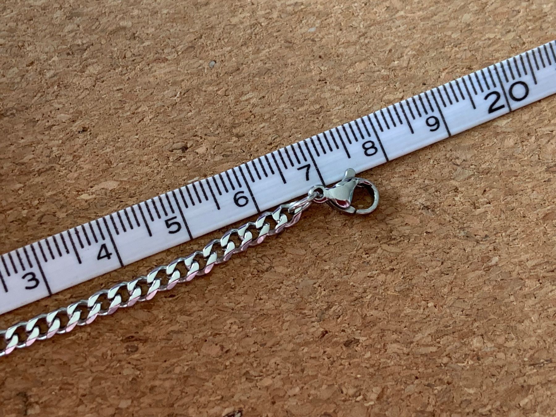 Bracciali & Braccialetti: Armband  Panzerkette silbern (18 cm) – Usato da Laufen venduto da Bellavitaboom 4