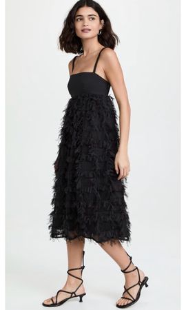 Baum und Pferdegarten Cocktailkleid schwarz