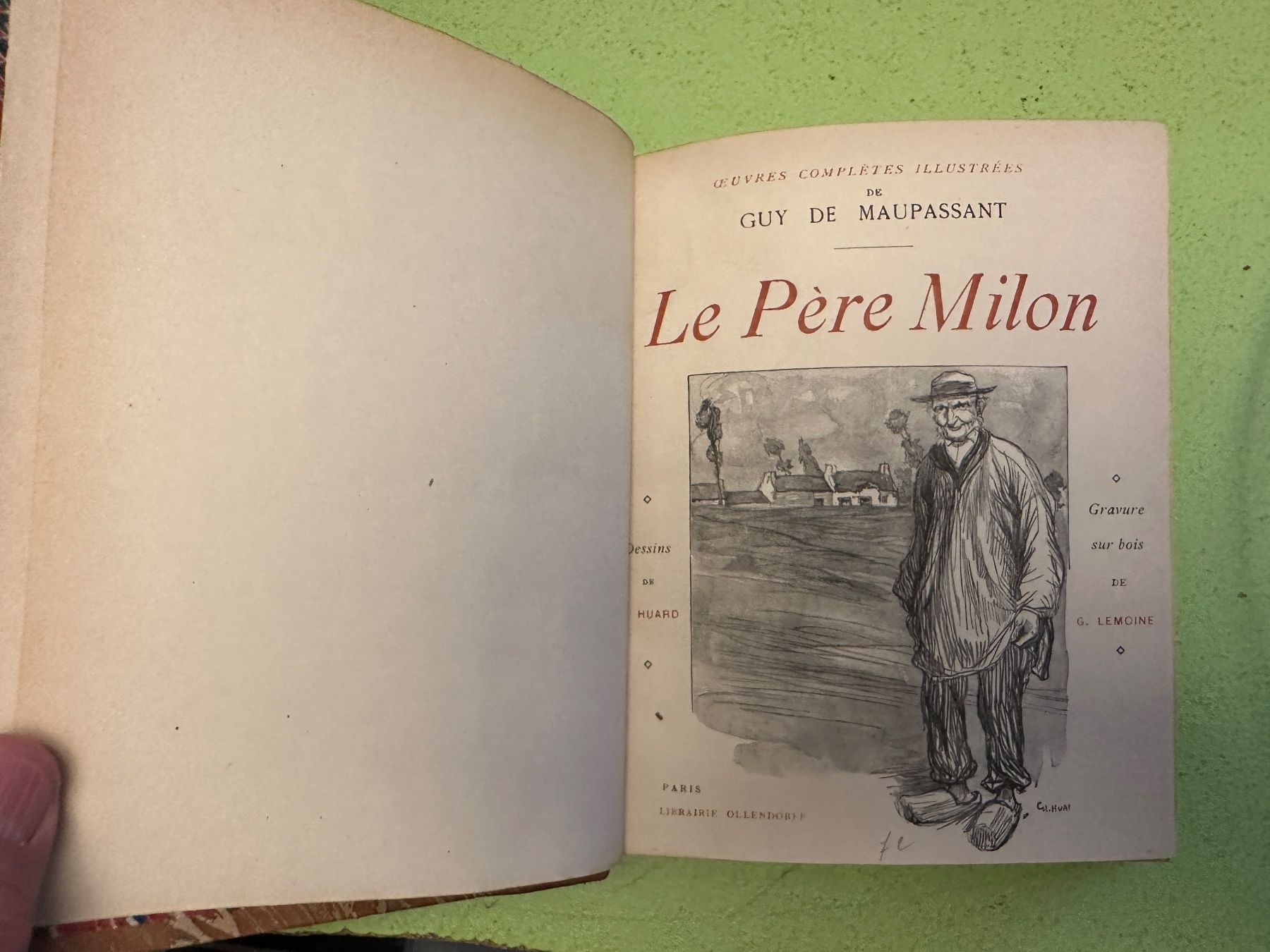 Libri: Guy de Maupassant: Le Père Milon. – Usato da Zürich venduto da allp 1