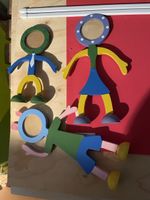 3 Fotofiguren aus Holz neuwertig